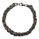 Herrenarmband aus Edelstahl – Massives Kettendesign Schwarz