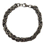 Herrenarmband aus Edelstahl – Massives Kettendesign Schwarz