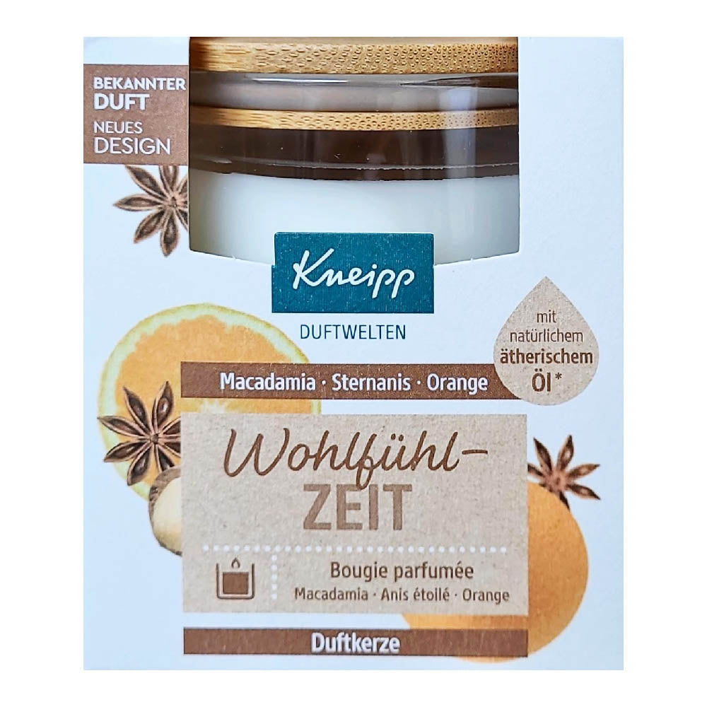 Kneipp Duftkerze No. 5 Wohlfühlzeit Sternanis & Orange 145g