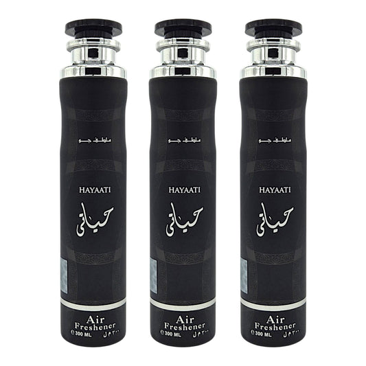 Lattafa Raumduft Set Lufterfrischer Hayaati 3x300ml=900ml