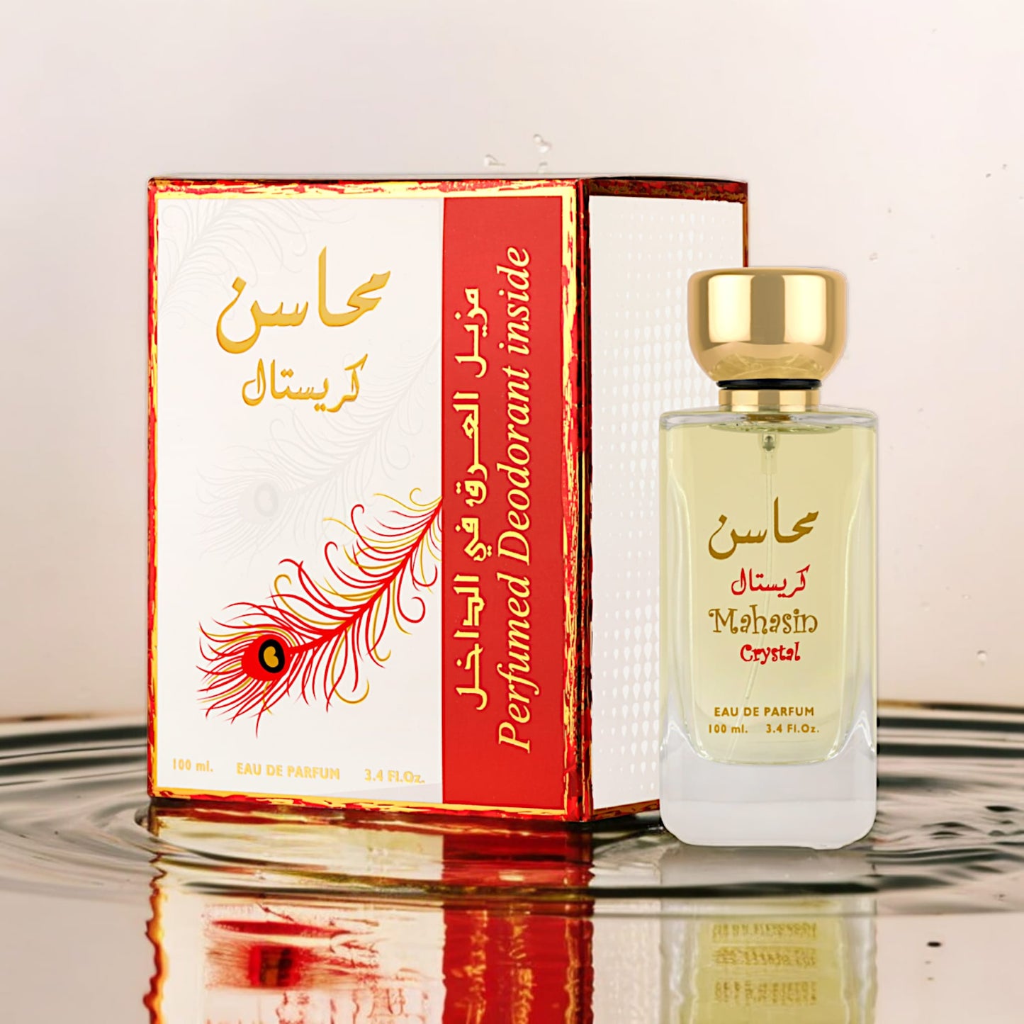 Lattafa Mahasin Crystal Red EDP 100 ml + DEO Spray 75 ml