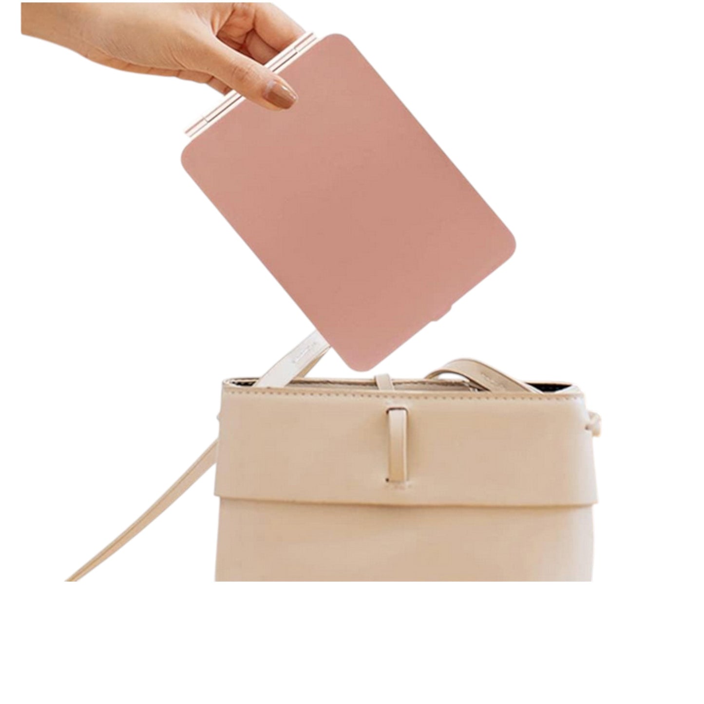 LED beleuchteter Schminkspiegel Klappbarer Reisespiegel mit Touch-Steuerung & 3 Lichtfarben