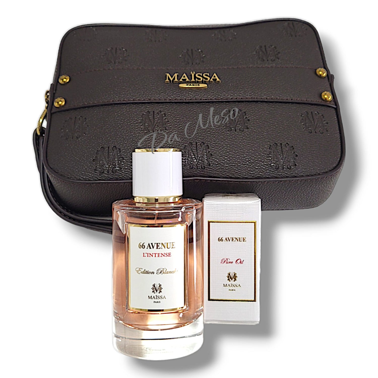 Maison Maissa 66 Avenue Set EDP 100 ml + Reines Öl 15ml + Leder Tasche