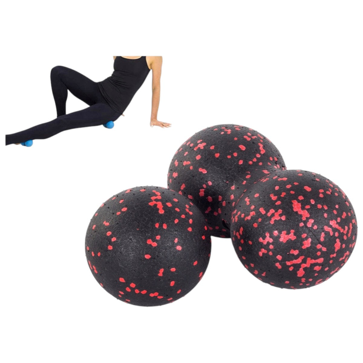 Faszienball Duoball – Massageball für Rücken, Nacken & Wirbelsäule doppelt