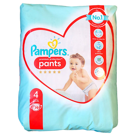 Pampers Windeln Premium Protection Pants Gr. 4 Maxi Babys von 9-15 kg 19 Stk