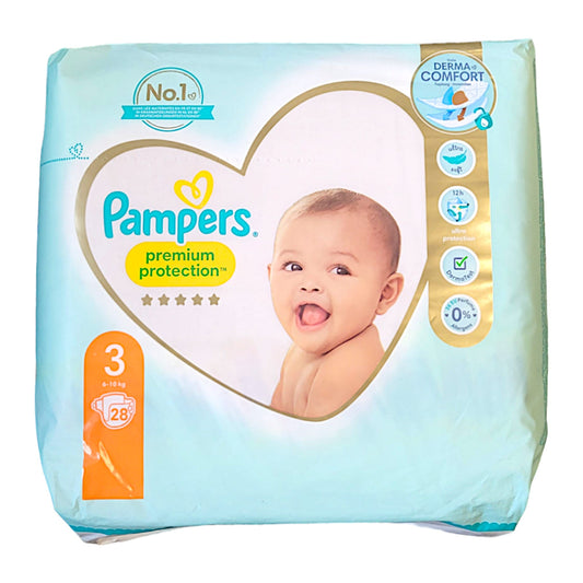 Pampers Windeln Premium Protection Gr. 3 - 6 bis 10 kg 28 stk