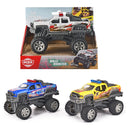 Dickie Toys Rally Monster mit Rückzugsmotor Federung, Gummireifen 15 cm