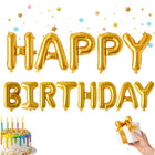 Happy Birthday Folienballon Girlande Rosa 13 Buchstaben ca. 36 cm Geburtstagsdeko zum Aufhängen