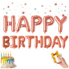 Happy Birthday Folienballon Girlande Rosa 13 Buchstaben ca. 36 cm Geburtstagsdeko zum Aufhängen