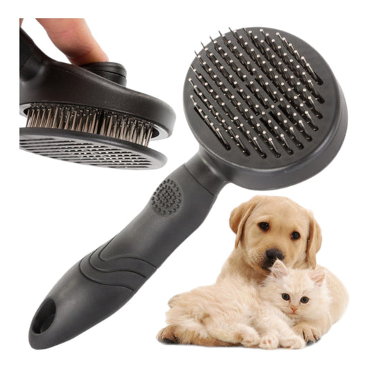 Selbstreinigende Tierhaarbürste für Katzen und Hunde Pflege Bürste Fellbürste