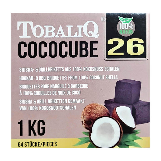 TobaliQ Shisha Kohle CocoCube 26 - 1kg