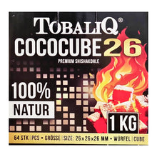 Carbone per shisha TobaliQ CocoCube 26 a base di gusci di cocco 1 kg