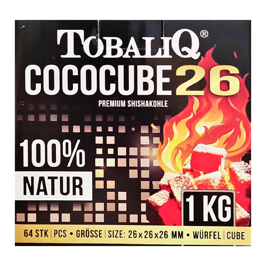 TobaliQ Shisha Kohle CocoCube 26 - 1kg