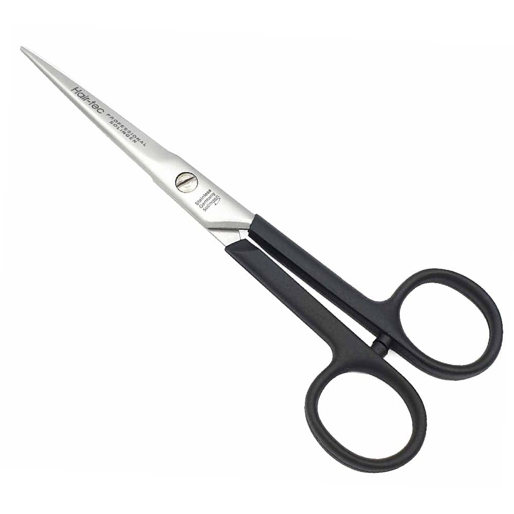Sanguine Haarschere 14 Cm – Professionelle Friseurschere, Japanischer Stahl, Mit Etui, Tiefschwarz