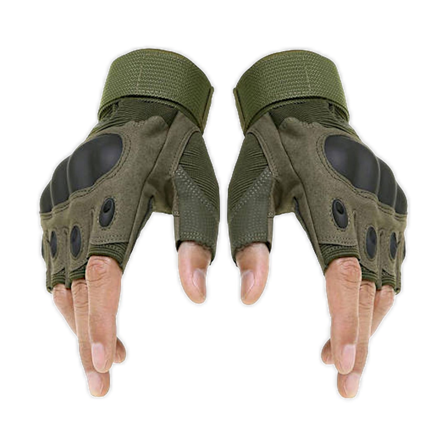 Taktische Militärische Handschuhe Fingerlose Kampfhandschuhe XL