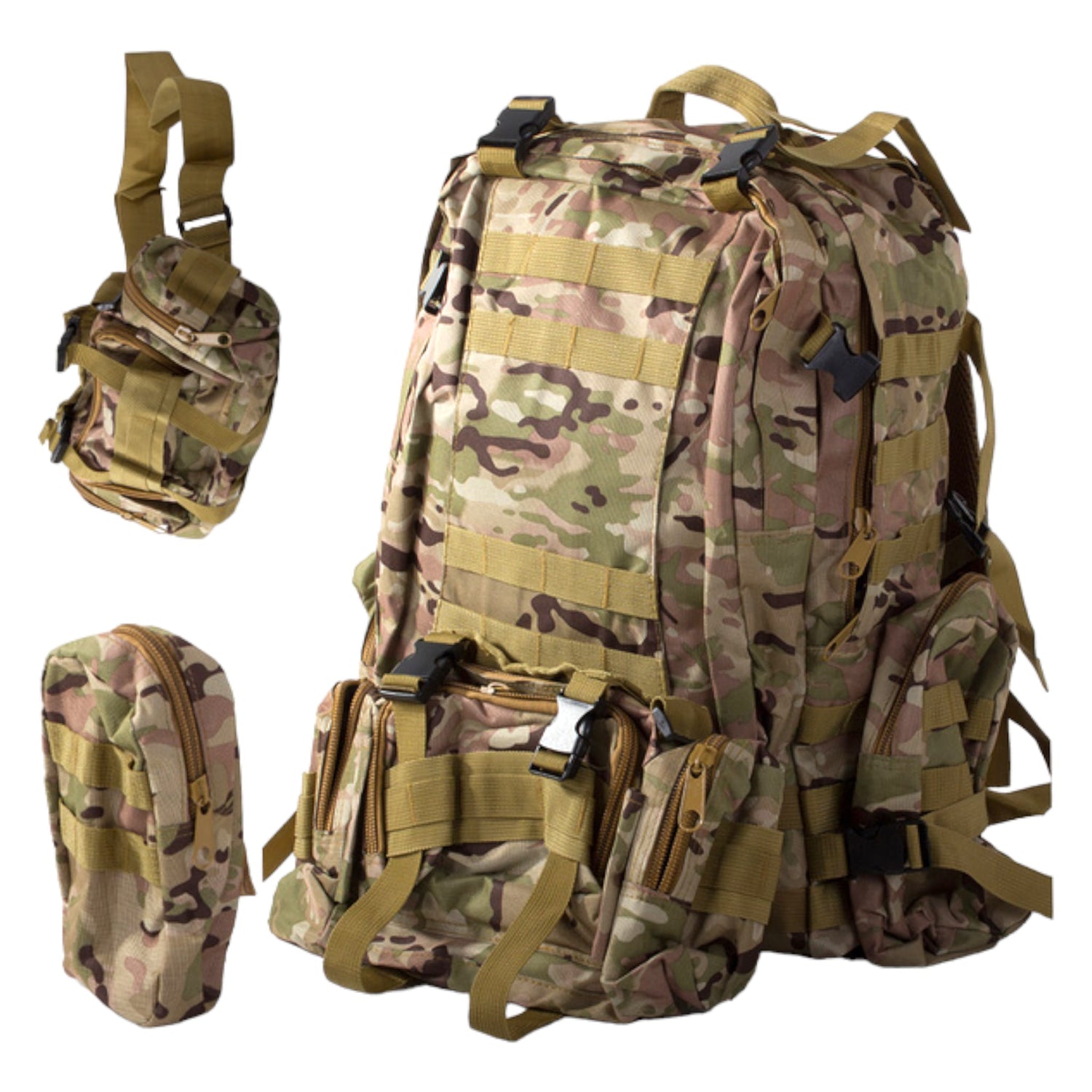 Taktischer Militär Rucksack Commando Survival Wasserdicht 48,5L