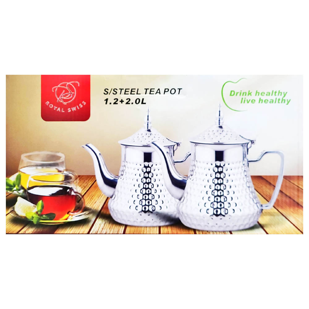 2x Marokkanische Teekanne Caydanlik Set von Royal Swiss