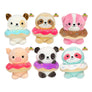 Tierkuscheltiere mit Donut Kawaii Plüsch Kuscheltier ca. 23 cm 6 süße Modelle