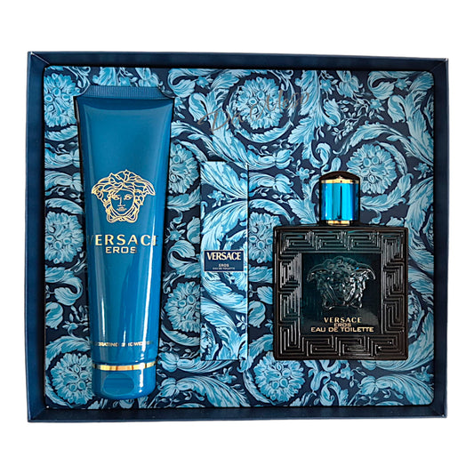 Versace Eros Eau de Toilette EDT 100ml + EDT 10ml + SG 150ml