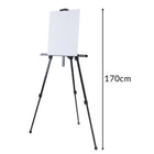 Maaleo XXL Acrylfarben Malset 41-teilig mit Aluminiumstaffelei bis 170 cm, 24 Farben, 10 Pinseln und 5 Leinwänden für Anfänge – Bild 3