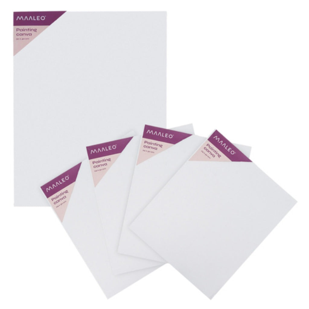 Maaleo XXL Acrylfarben Malset 41-teilig mit Aluminiumstaffelei bis 170 cm, 24 Farben, 10 Pinseln und 5 Leinwänden für Anfänge – Bild 4