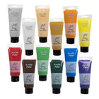 Maaleo Acrylfarben Set 12 Tuben à 100 ml – bunte Künstlerfarben wasserfest für Leinwand, Holz und Papier
