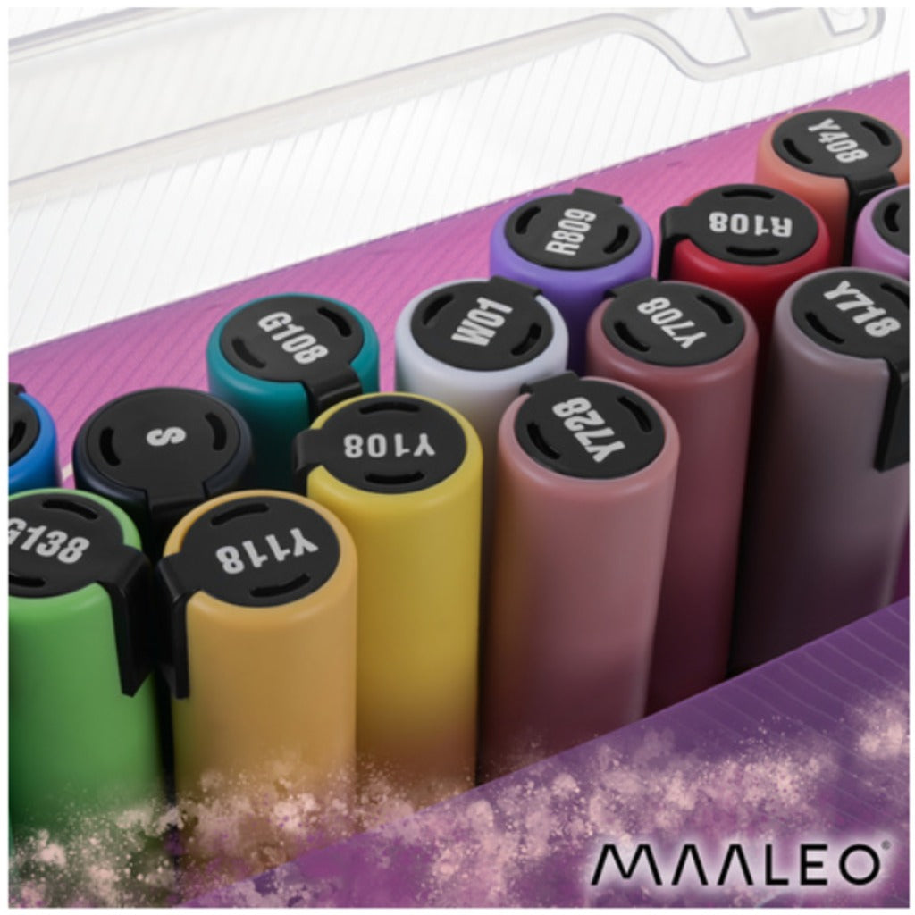 Maaleo Acrylmarker 24er-Set wasserfeste Acrylstifte 4mm fuer Glas Holz Stein Stoff und DIY Projekte – Bild 9