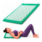 Akupressurmatte grün 65x41 cm mit 230 Massagerosetten – Nadelmatte für Rücken, Nacken und Entspannung
