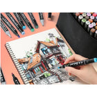 Alkoholmarker Set 168 Farben Touch Marker doppelseitige Filzstifte mit Tragetasche für Manga Illustration Zeichnen – Bild 8
