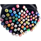 Alkoholmarker Set 80 Farben doppelseitige Twin Marker mit Etui – 6 mm und 1 mm Spitze für Kinder und Erwachsene – Bild 11