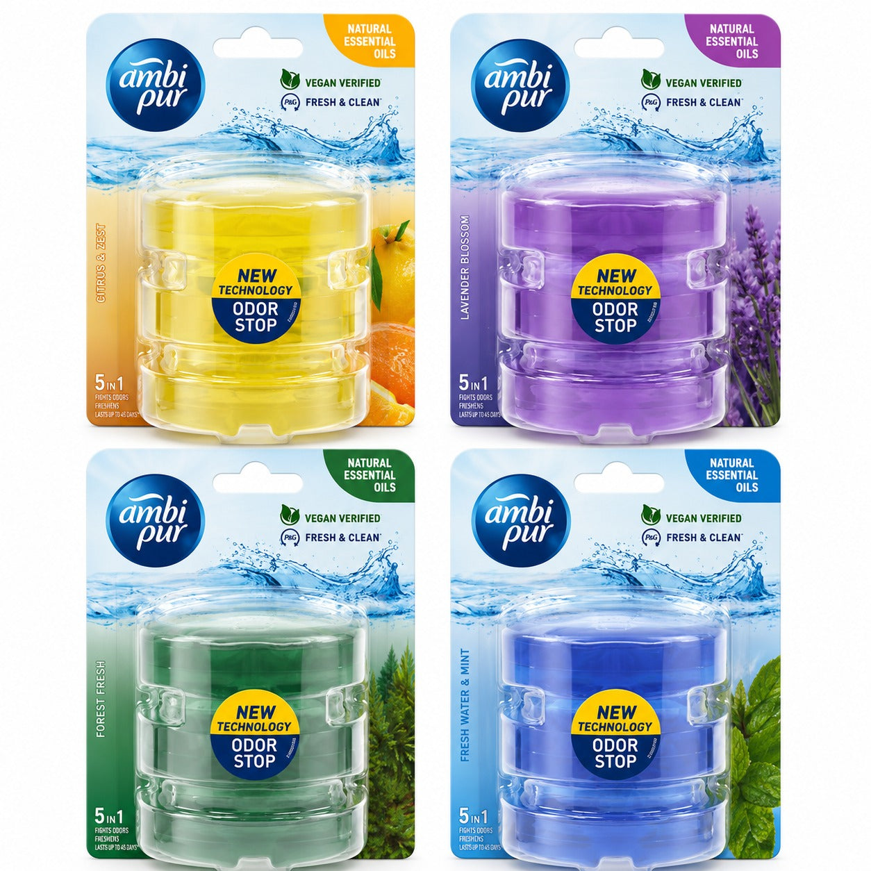 Ambi Pur WC Duftspüler Nachfüller - Refill 3x55ml 2er pack
