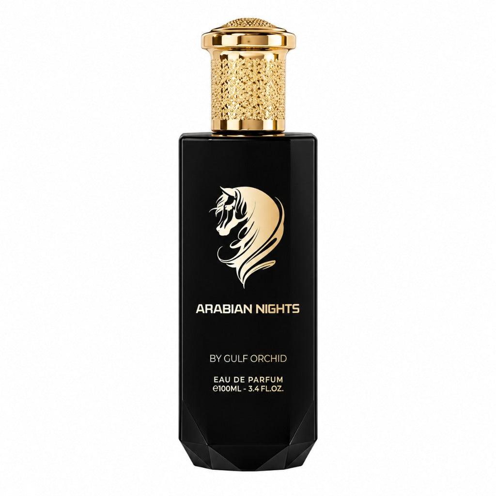 Gulf Orchid Arabian Nights Eau de Parfum 100 ml – orientalisch-gourmandiger Unisex-Duft mit Safran, Schokolade und Ambergris