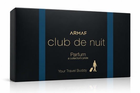 Armaf Club de Nuit Travel Set mit Parfum 12 ml, Duftöl 12 ml, Etui und Satinbeutel für Herren