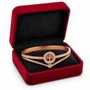 Rose gold Tree of Life bangle with rhinestones – Elegant women's bracelet as a gift