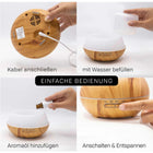 Aroma Dream Aroma Diffuser Chile Braun Holzoptik Ultraschall-Vernebler für Aromatherapie und Raumbeduftung 18x18x15 cm – Bild 4