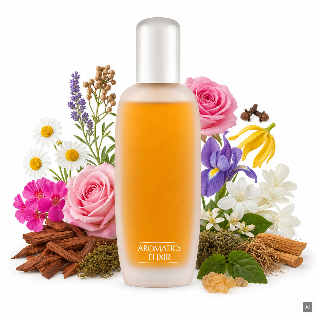 Clinique Aromatics Elixir Parfum Spray 100 ml – langanhaltender Chypre Damenduft mit Rose, Jasmin und Patschuli – Duftnoten