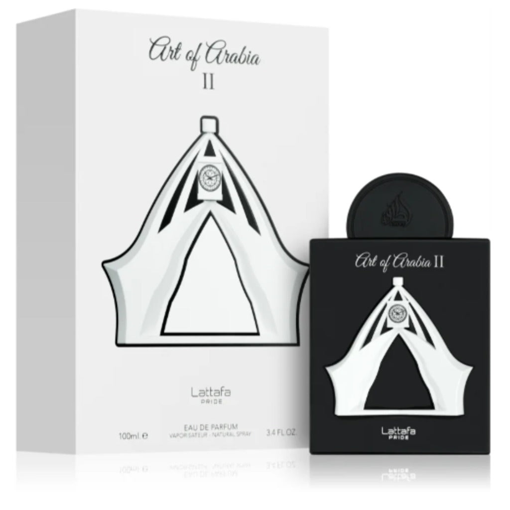Lattafa Pride Art Of Arabia II Eau de Parfum 100 ml – orientalischer Unisex-Duft mit Oud, Sandelholz und Vanille