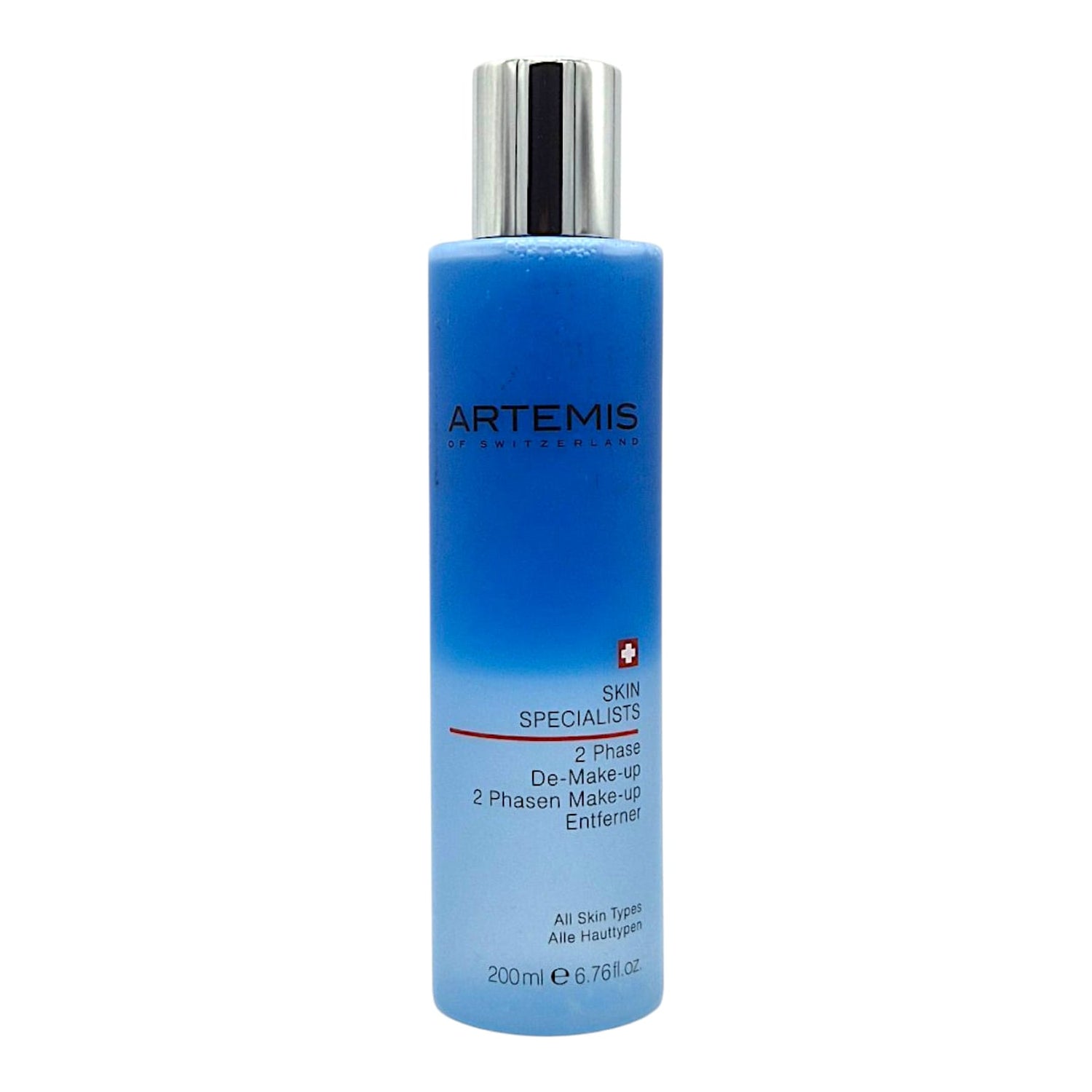 Titel
Artemis of Switzerland Skin Specialists 2-Phase Make-up Remover 200ml
