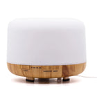 Aroma Dream Aroma Diffuser Aruba – Ultraschall Duftvernebler in Grün mit LED-Beleuchtung und Holzoptik