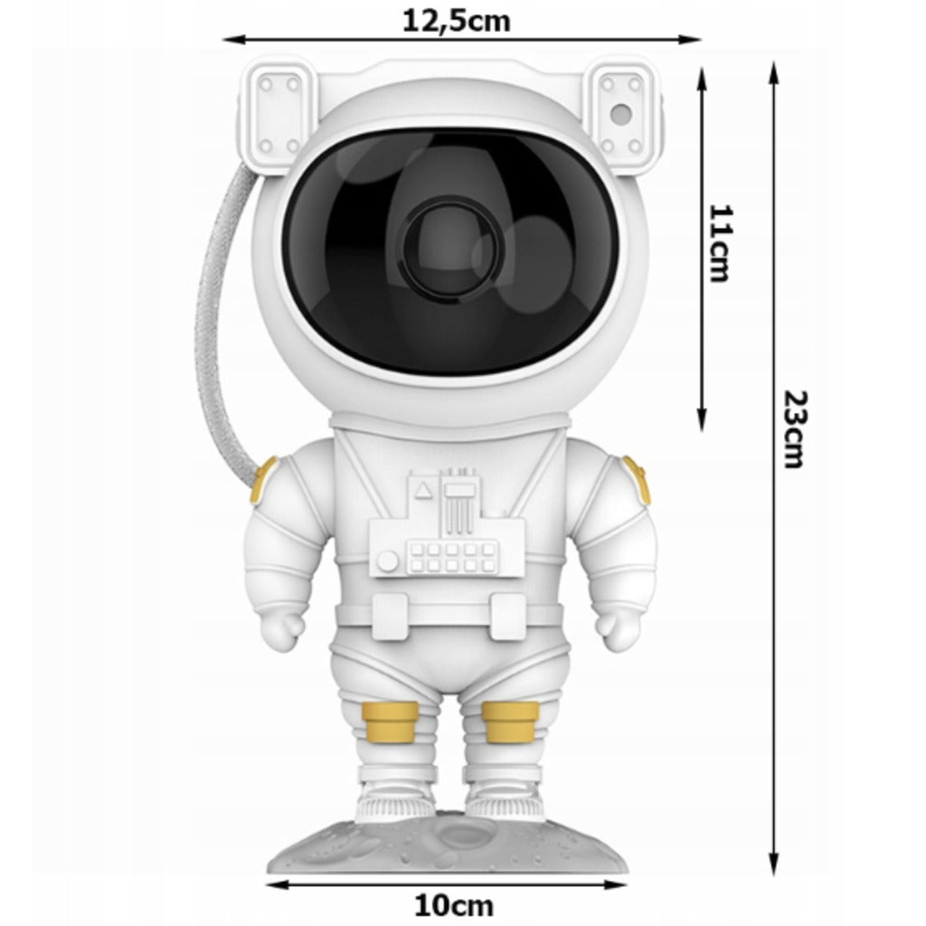 Astronaut Sternenprojektor mit Fernbedienung – LED Galaxy Nachtlicht mit Nebeleffekt, Timer, 23 cm, für Schlafzimmer und Kind – Bild 2
