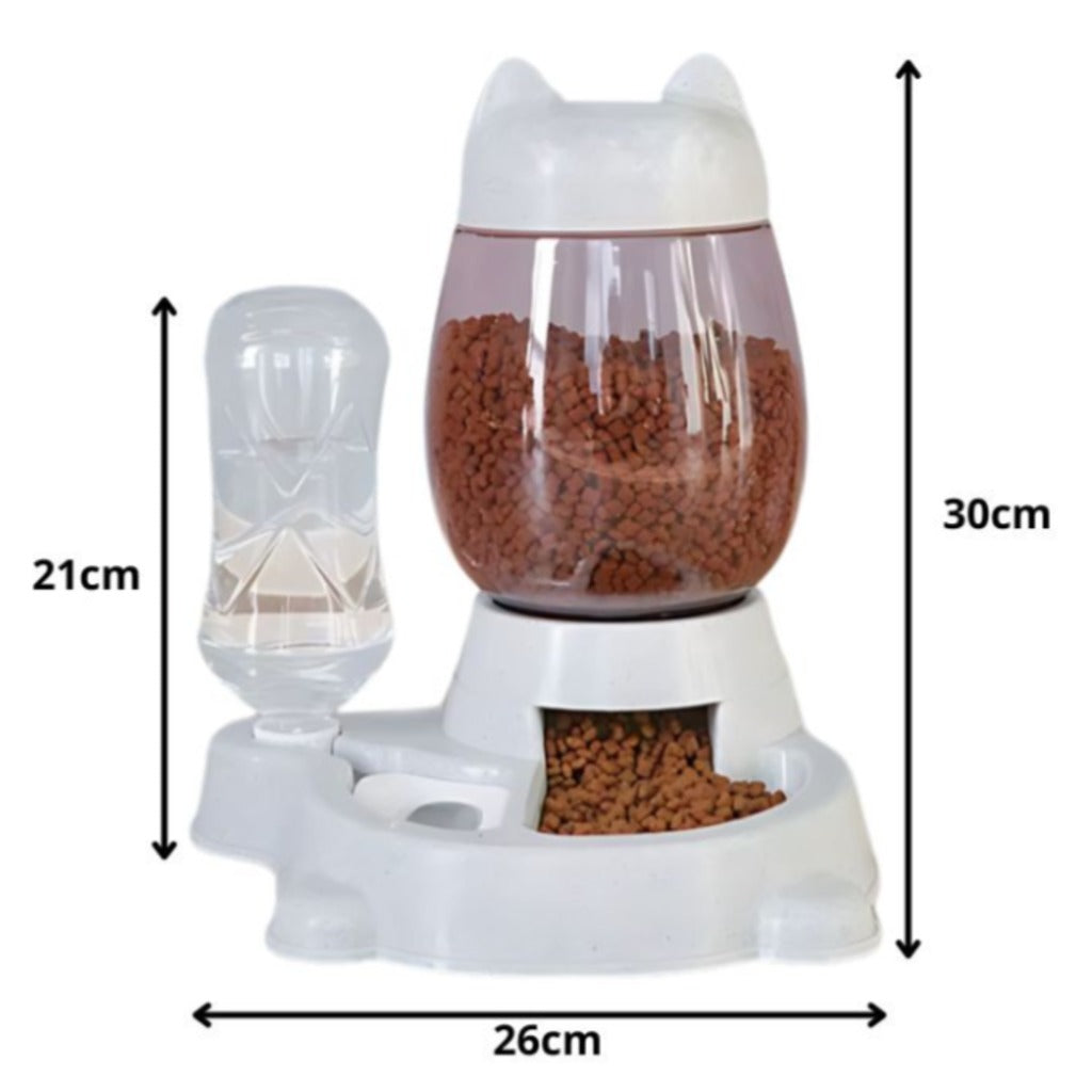 Automatischer Futter- und Wasserspender 2-in-1 für Katzen und Hunde – 2 L Futterautomat ohne Strom – Bild 7