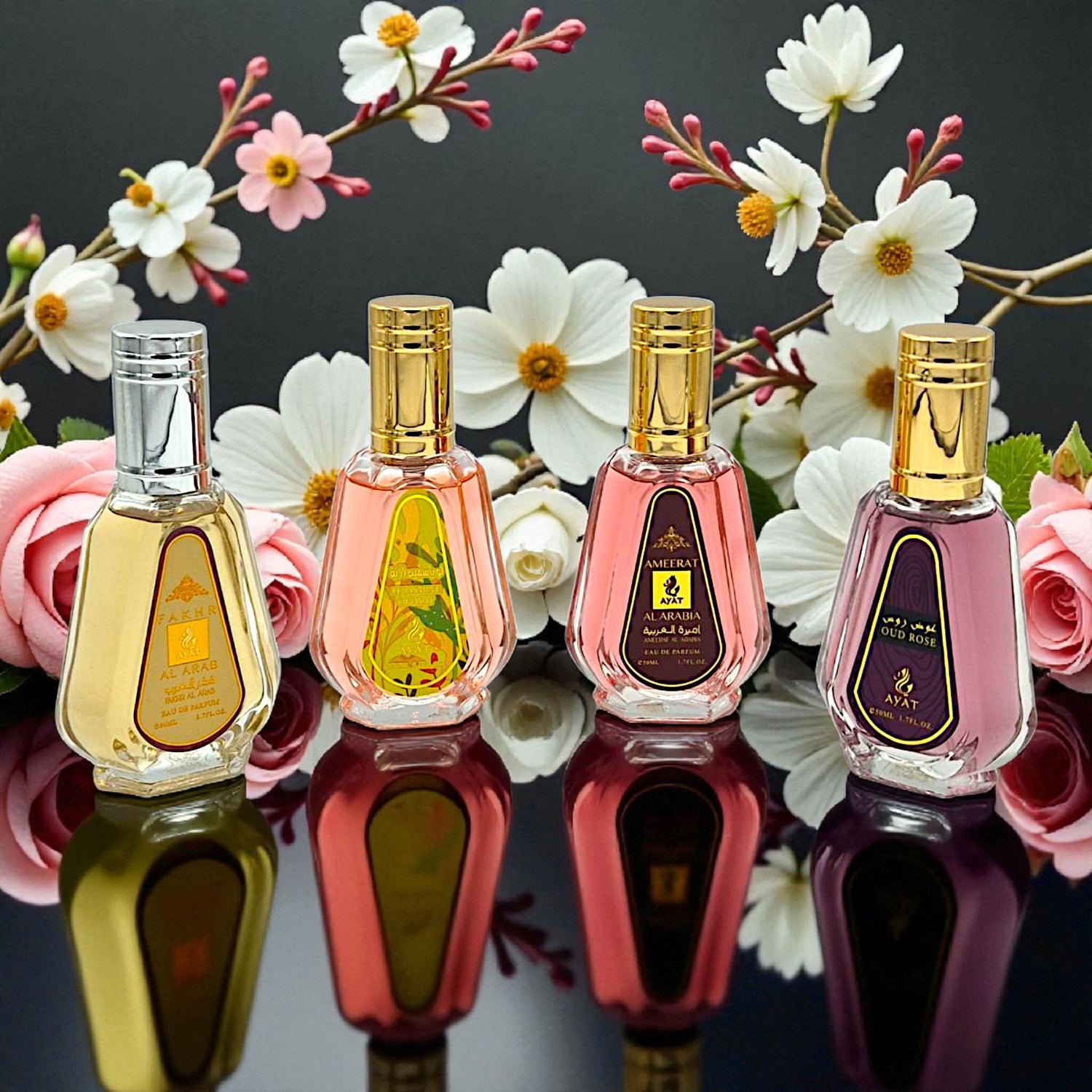 Ayat Parfum 50ml Ameerat Al Arabia, Oud Rose Le Jasmine Eau de Parfum 1 Stk.