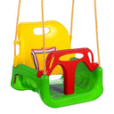 3-in-1 Kinderschaukel – Babyschaukel mit Rückenlehne & Sicherheitsbügel Grün