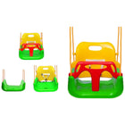 3-in-1 Kinderschaukel – Babyschaukel mit Rückenlehne & Sicherheitsbügel Grün