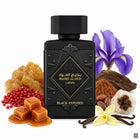 Lattafa Badee Al Oud Black Exposed Eau de Parfum 100 ml – orientalisch-gourmandiger Unisex-Duft mit Toffee, Kakao und Vanille