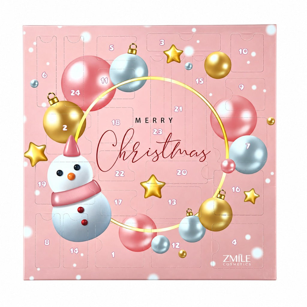 ZMILE Cosmetics Beauty Adventskalender Schneemann mit 24 Türchen – vegane Kosmetik mit Lidschatten, Lipgloss, Highlighter und – Bild 3