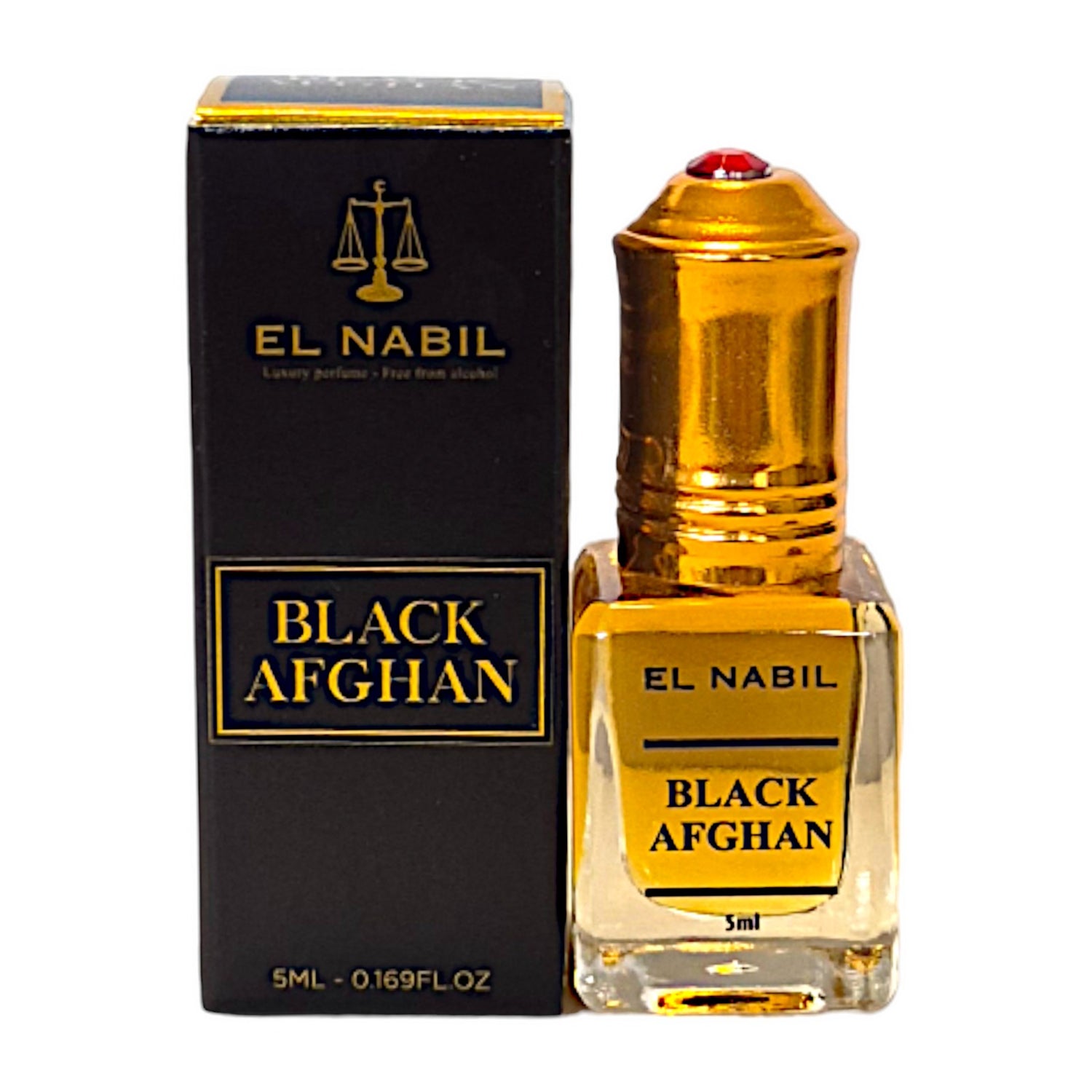 El Nabil Musc Black Afghan Parfümöl mit Roll-On-Applikator 5 ml