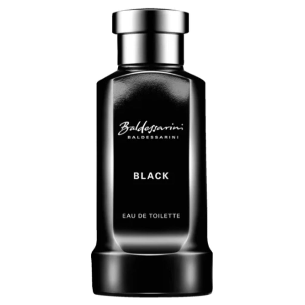 Baldessarini Black Eau de Toilette 75 ml – kraftvoll holziger Herrenduft mit Rosa Pfeffer, Patchouli und Wildleder