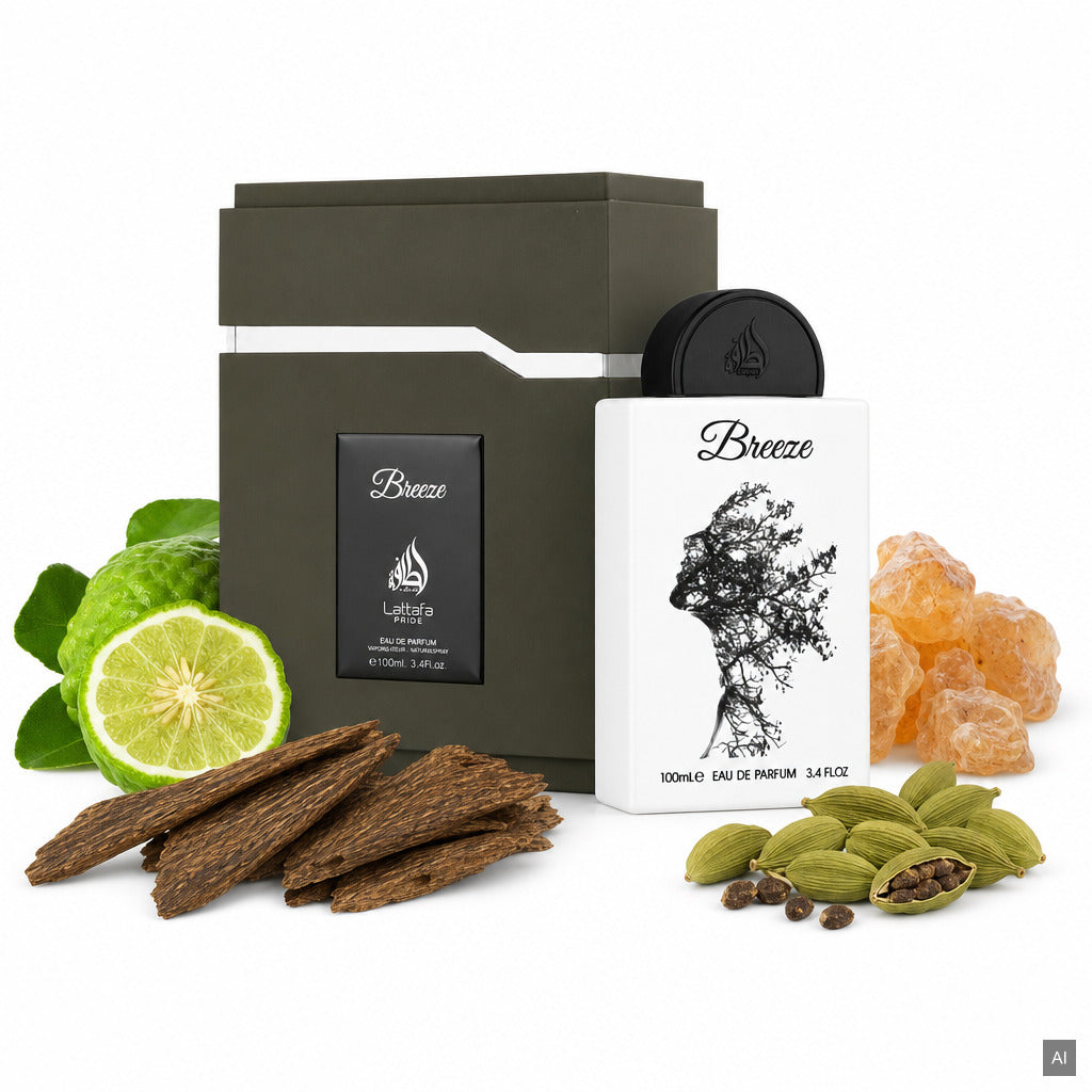 Lattafa Pride Breeze Eau de Parfum 100 ml – orientalisch-blumiger Unisex-Duft mit Bergamotte, Jasmin und Sandelholz – Duftnot