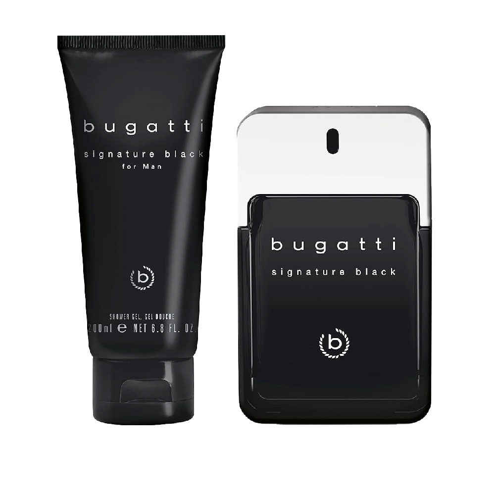 bugatti Geschenkset Signature Black 100 ml EDT 200ml SG